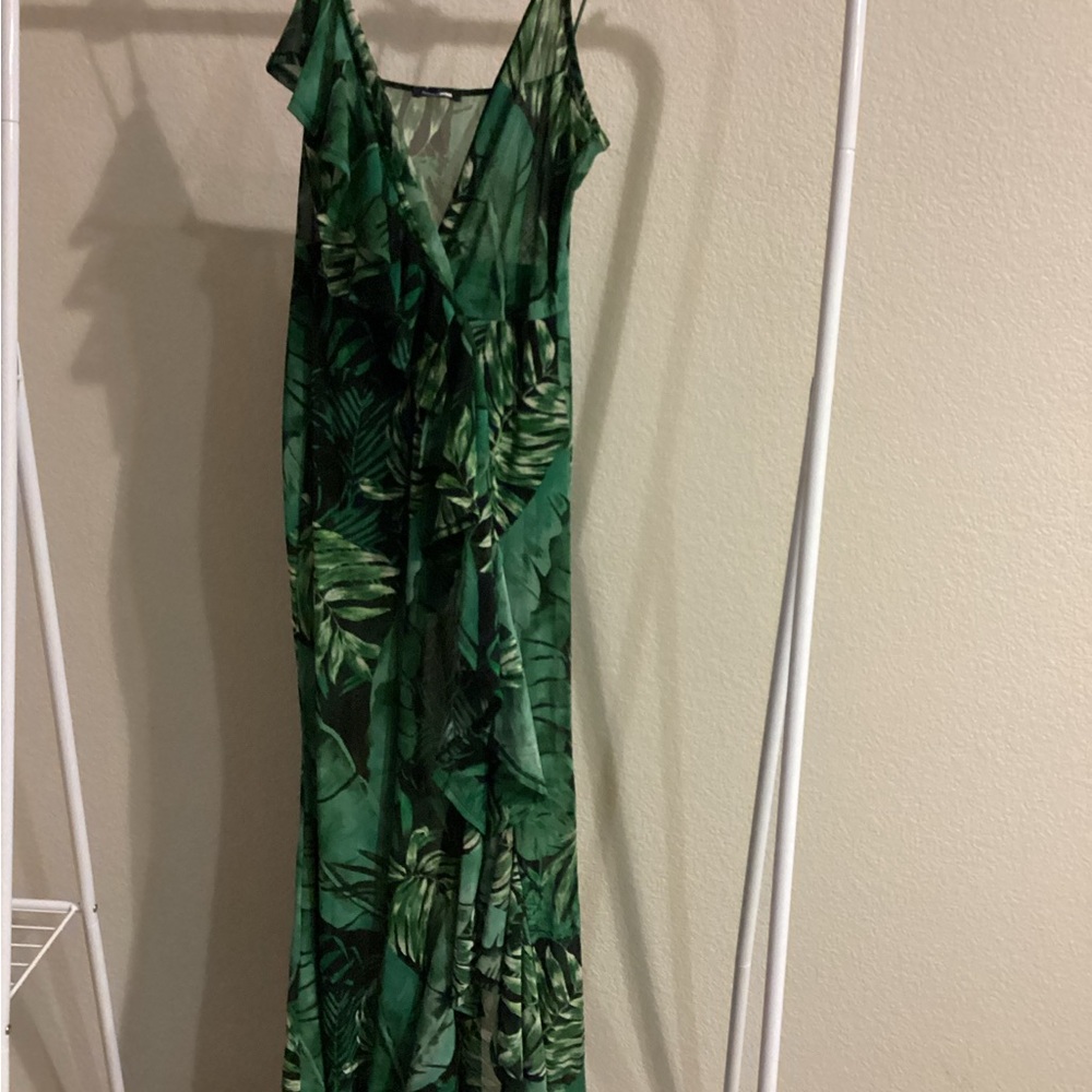 Fashionova floral print dress with built -in body suit - Picture 2 of 2